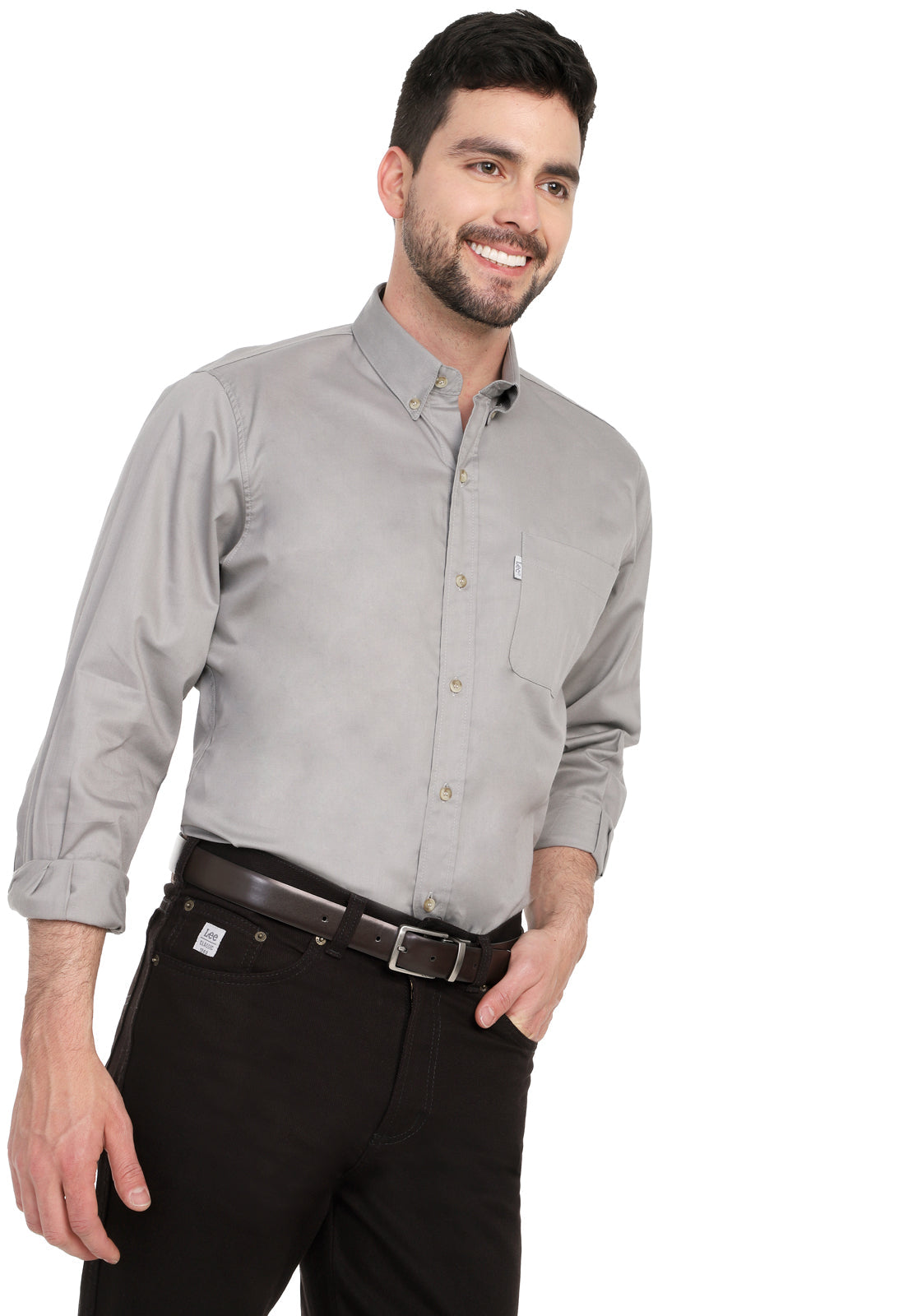 Camisa silueta amplia, dril corcega Ref. 108 Talla S
