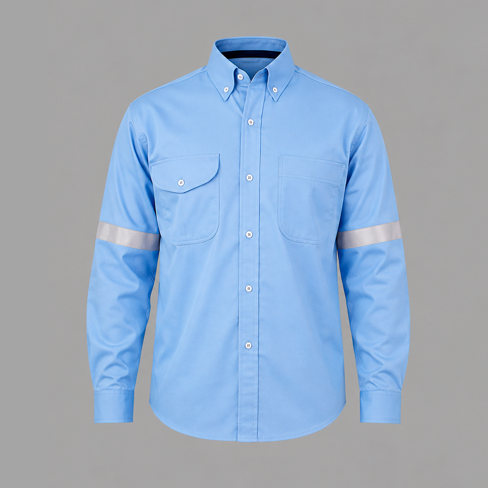 Camisa Hombre Ref. 408 - Tela Ignifuga - Silueta amplia - Con o sin cintas | Dotaciones Lec