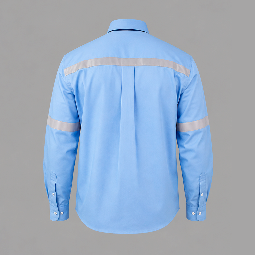 Camisa Hombre Ref. 408 - Tela Ignifuga - Silueta amplia - Con o sin cintas | Dotaciones Lec