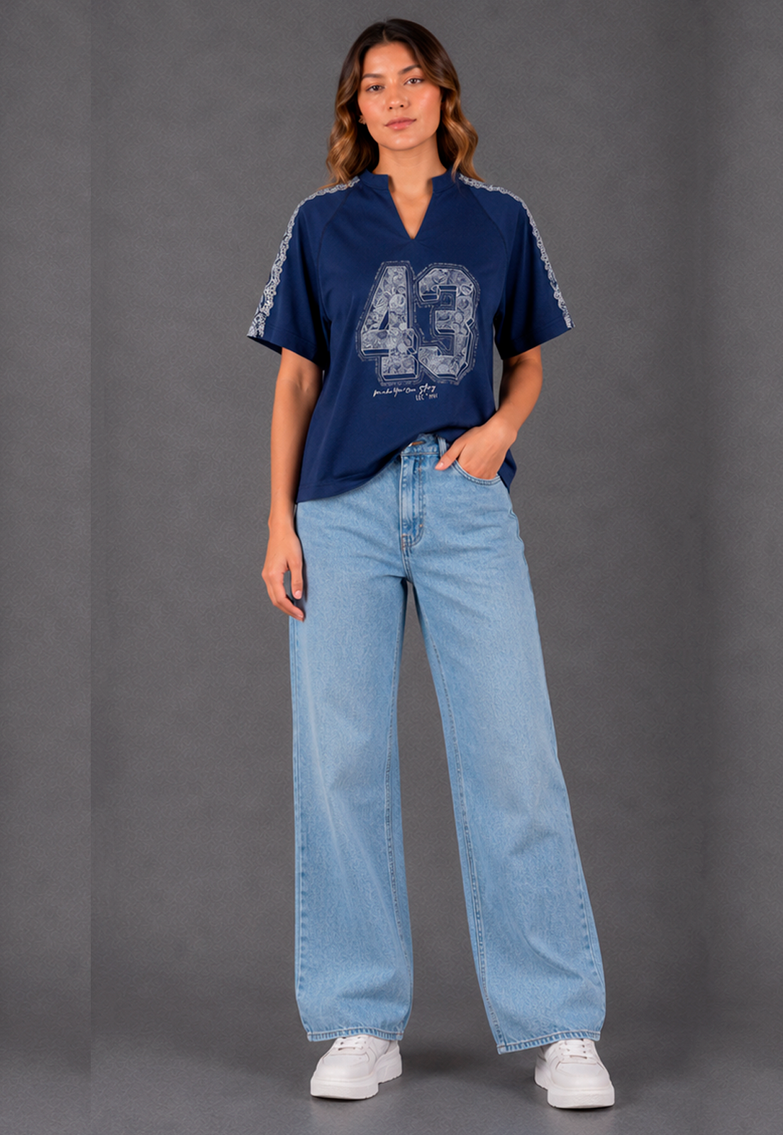 Camisa Dama Ref. 2400027 - Cuello Redondo | Mayoristas Lec