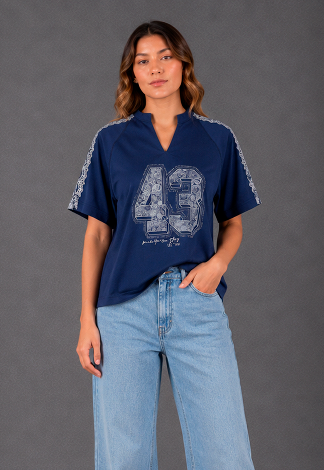Camisa Dama Ref. 2400027 - Cuello Redondo | Mayoristas Lec