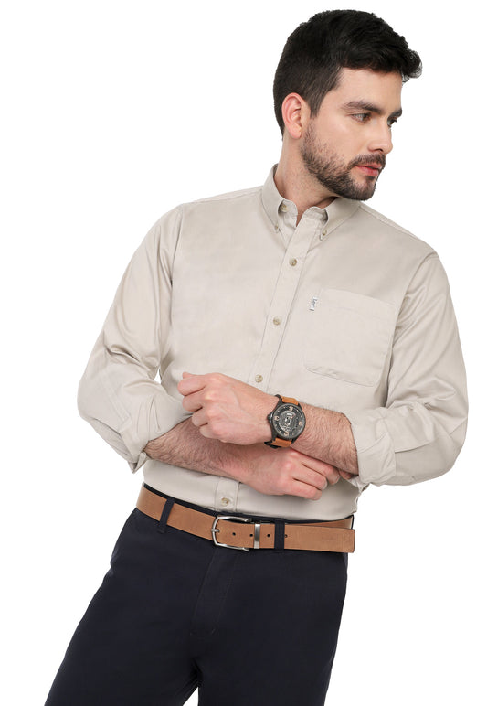 Camisa silueta amplia, dril corcega Ref. 108 Talla S