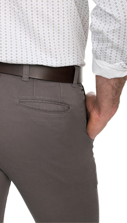 Pantalón en dril real fit semiajustado Ref. 271 Talla 28